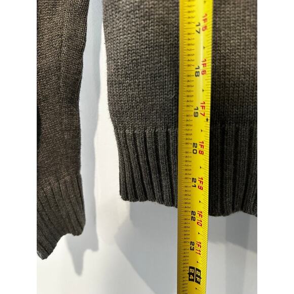 Ralph Lauren Fall Pink Logo Long Sleeve Zip Up Small Knit Sweater Grey Jacket - Picture 11 of 12